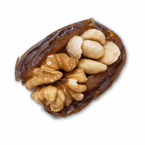 Dattes farcies aux noix et aux amandes